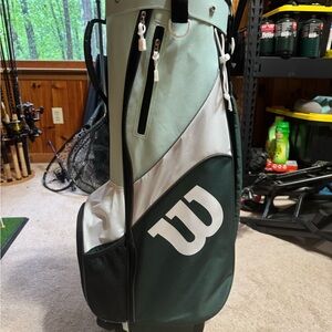 Wilson Green and White Golf Bag